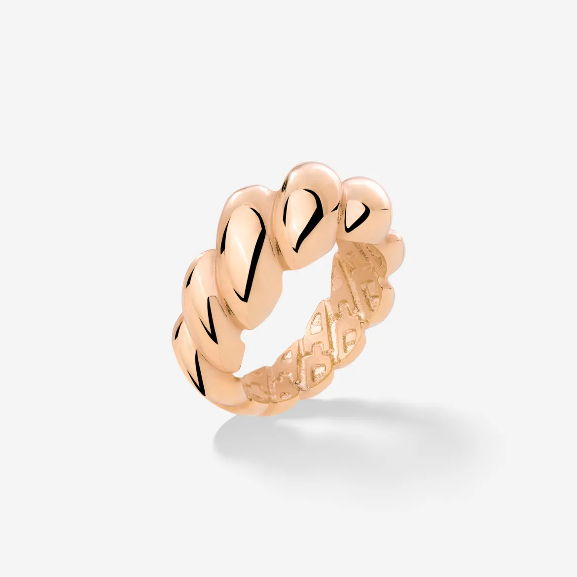 Bold Twist Ring Roségold