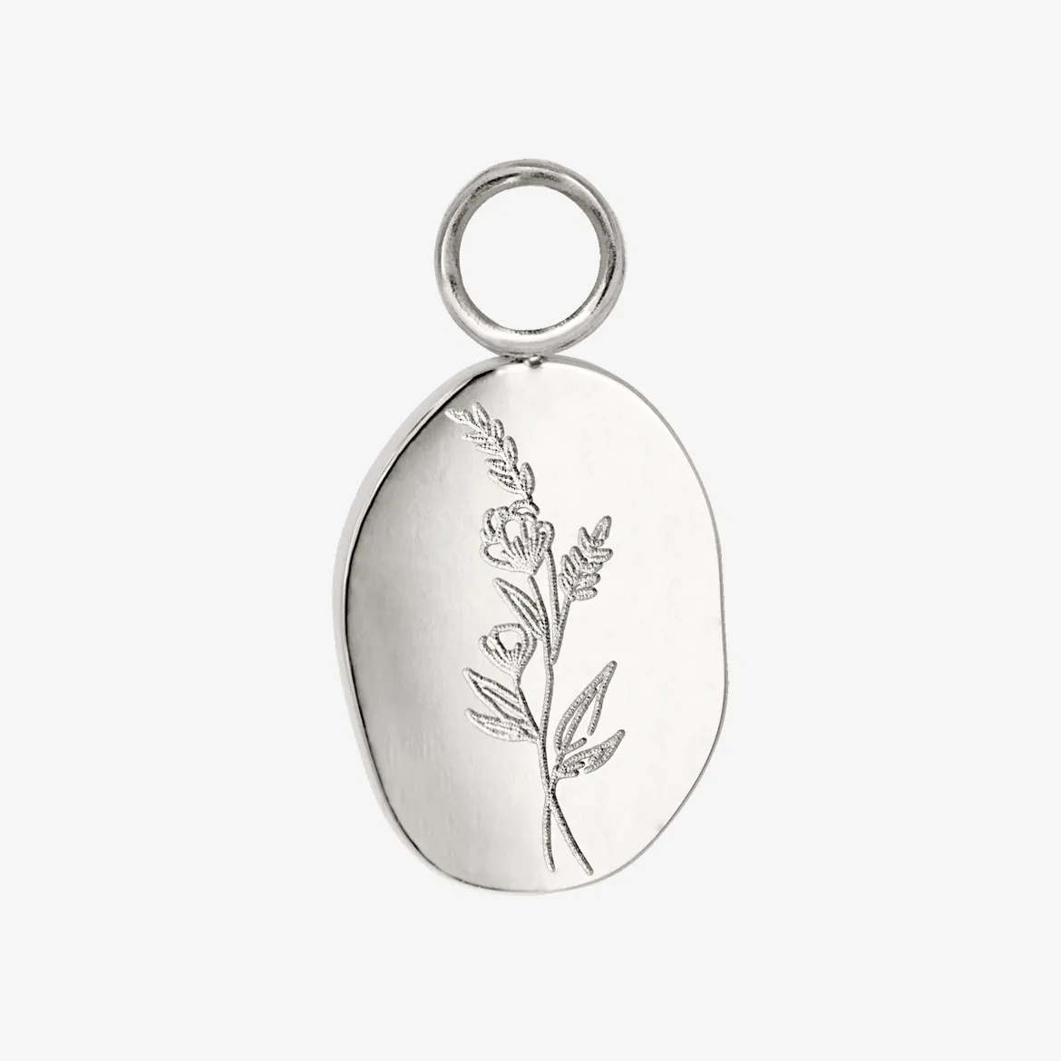 Bouquet Coin Hoop Set Medium Silber