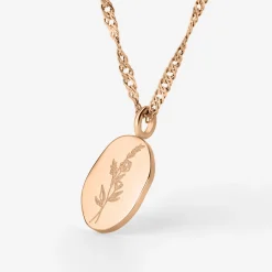 Bouquet Coin Necklace Roségold