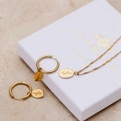 Bouquet Coin Necklace Roségold