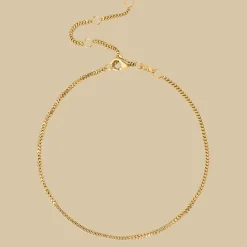 Box Snake Anklet Gold