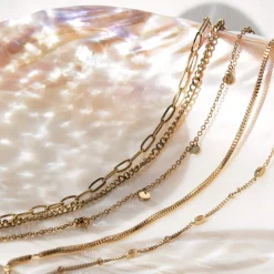 Box Snake Anklet Roségold