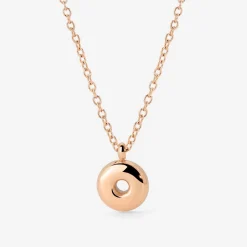 Bubble Letter Necklace Roségold - A