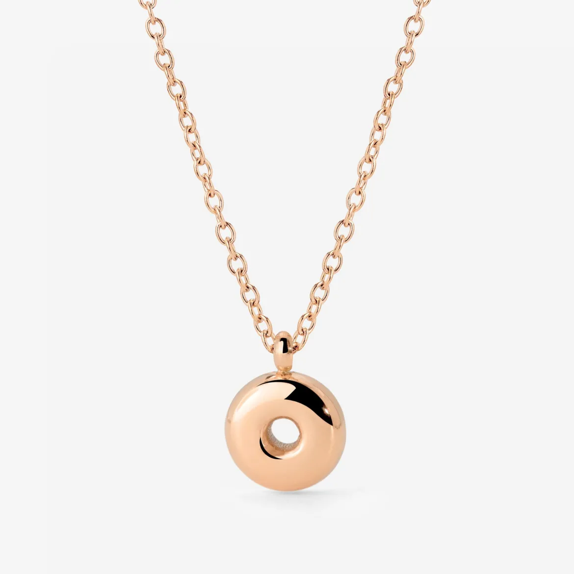 Bubble Letter Necklace Roségold - A