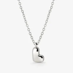 Bubble Letter Necklace Silber - A