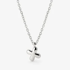 Bubble Letter Necklace Silber - A
