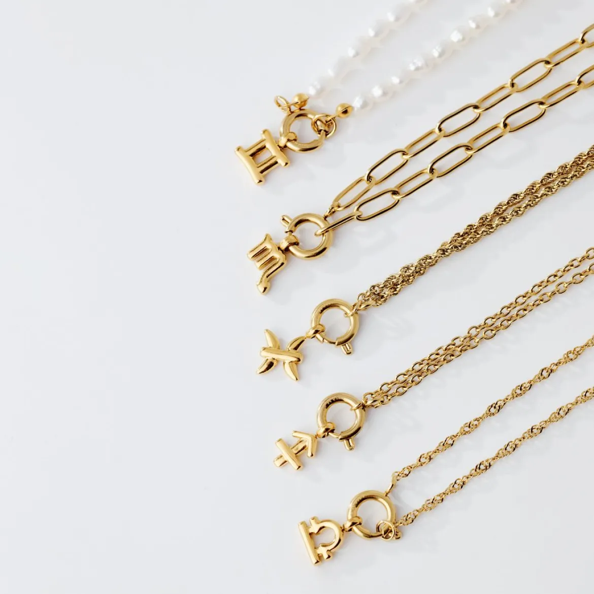 Bubble Zodiac Necklace Charms