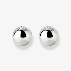 Bubbly Studs Medium Silber