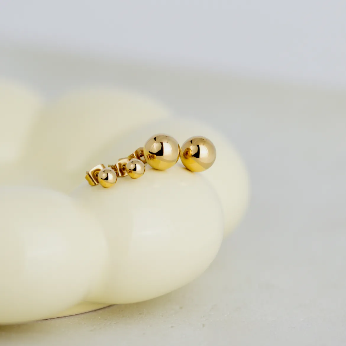 Bubbly Studs Small Silber