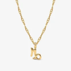 Capricorn Bubble Necklace Gold
