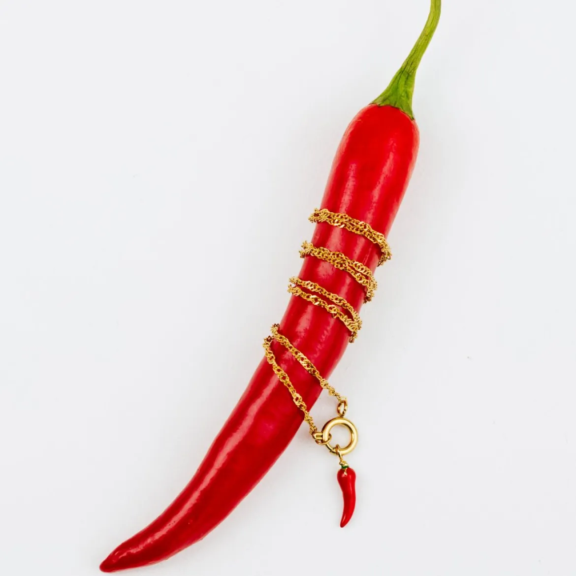 Chili Singapore Chain Necklace Set Gold