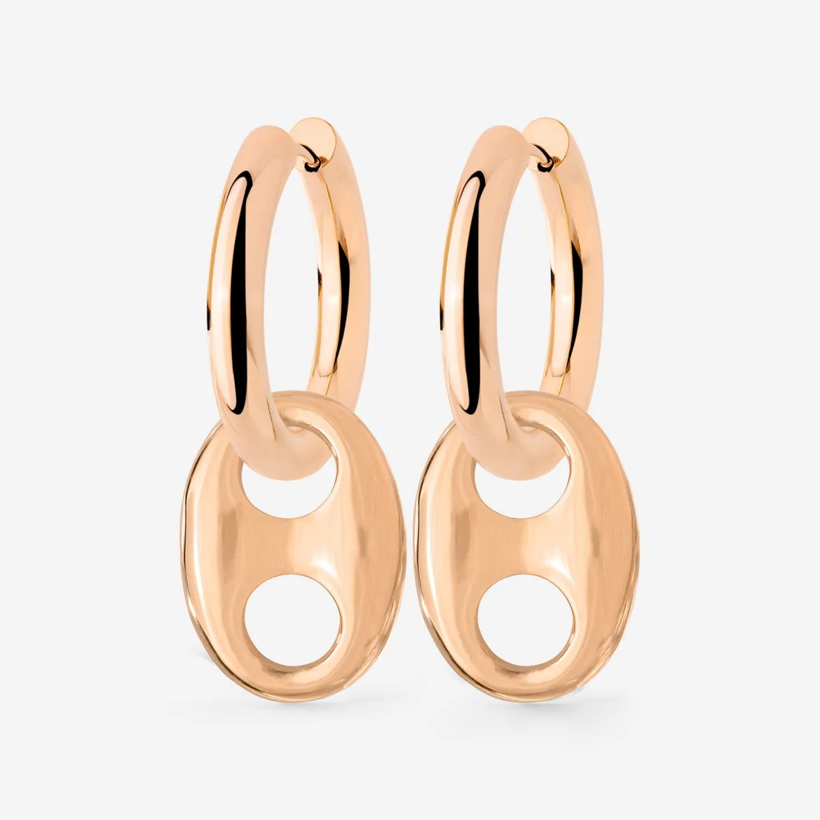 Chunky Gem Find Hoop Set Medium Roségold