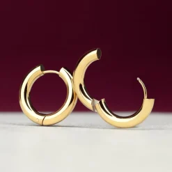 Chunky Hoopies Large Gold