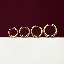 Chunky Hoopies Large Gold