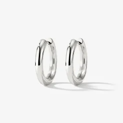 Chunky Hoopies Medium Silber