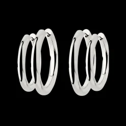 Chunky Lover Hoop Bundle Large Silber