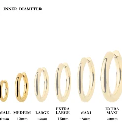 Chunky Lover Hoop Bundle Small Gold