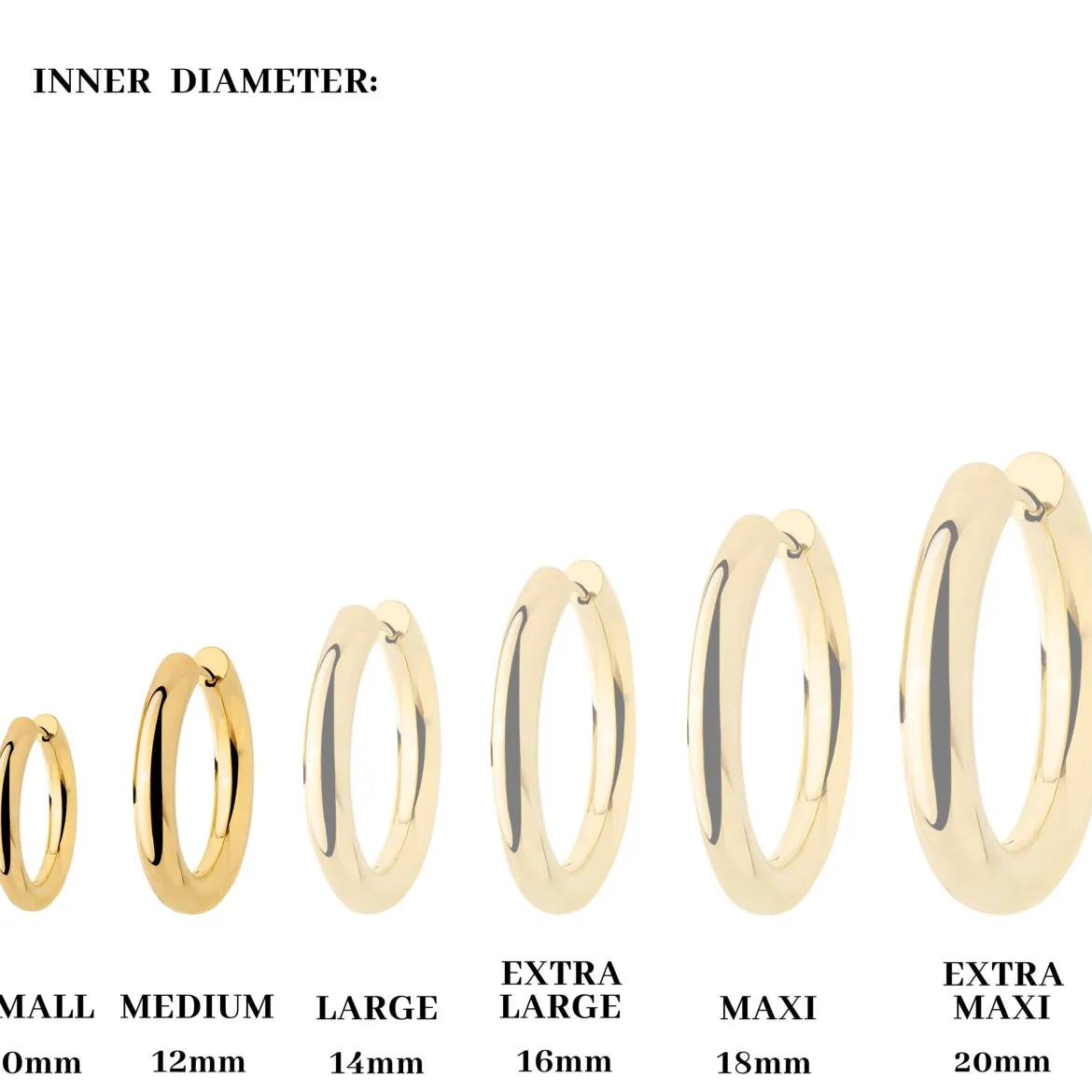 Chunky Lover Hoop Bundle Small Gold