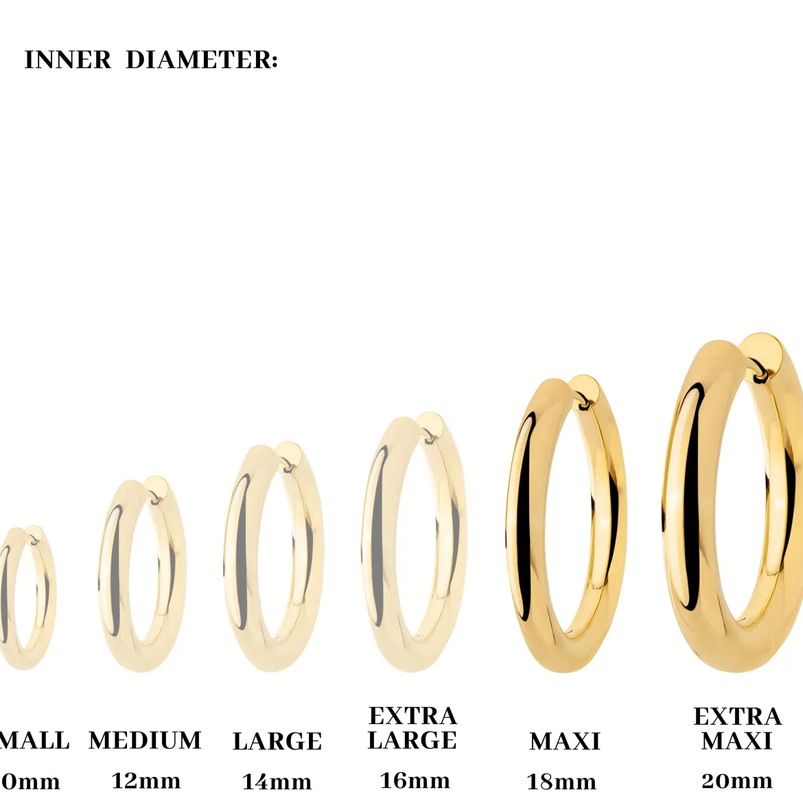 Chunky Lover Hoop Bundle Maxi Silber