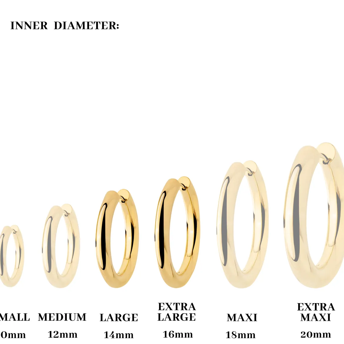 Chunky Lover Hoop Bundle Medium Roségold