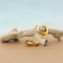 Chunky Sun Lover Hoop Set Medium Roségold