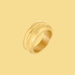 Chunky Twin Ring Gold