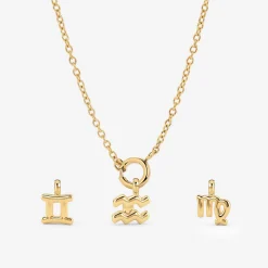 Classic Chain Charm Necklace Set