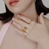 Classic Chain Charm Necklace Set