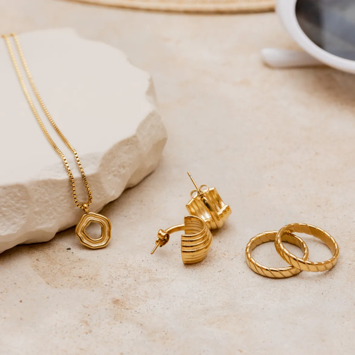 Coastal Charm Necklace Roségold