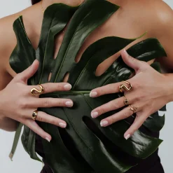 Coiled Ring Gold