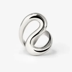 Coiled Ring Silber