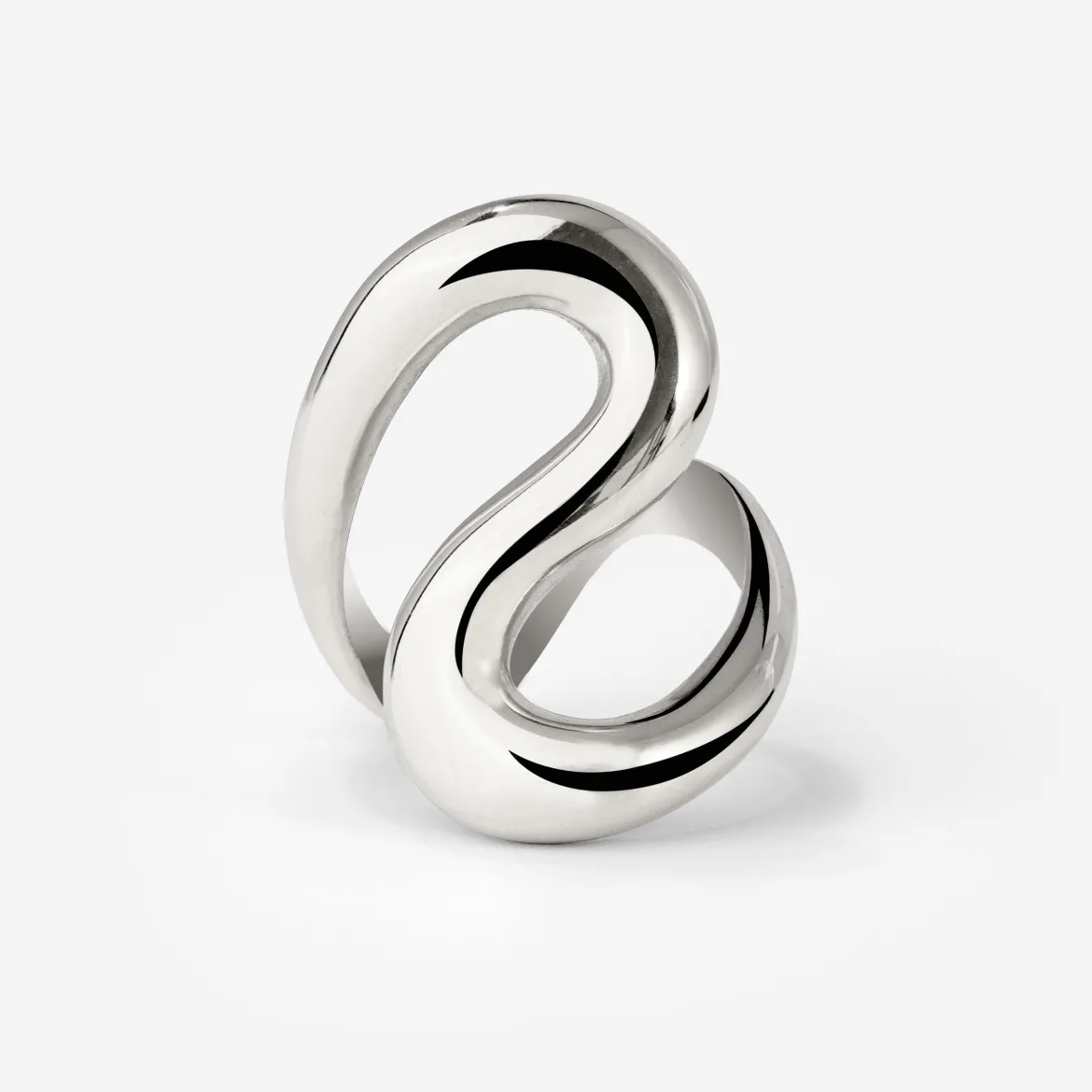 Coiled Ring Silber