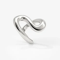 Coiled Ring Silber