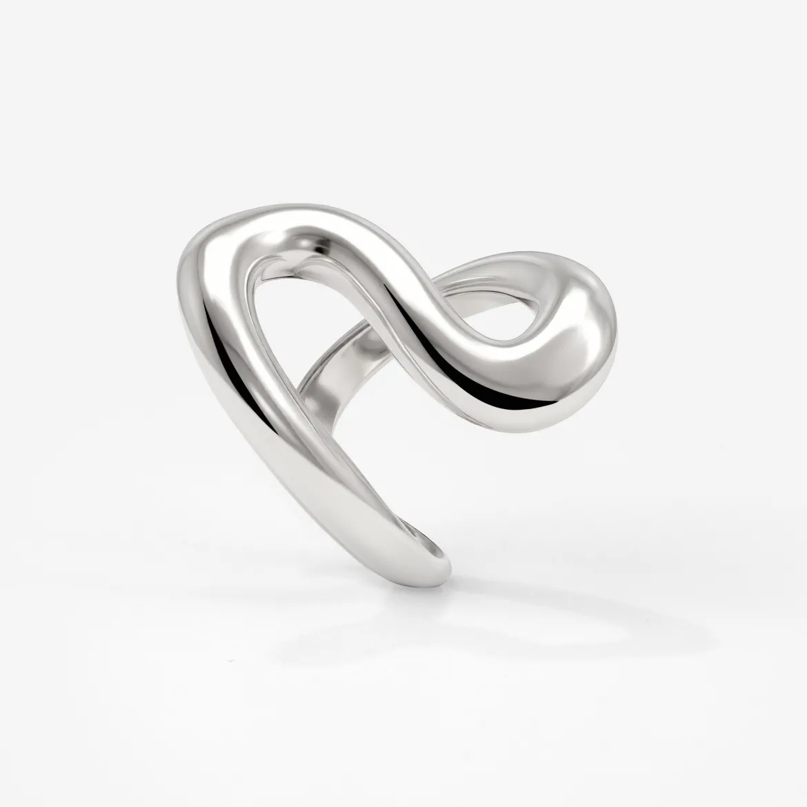 Coiled Ring Silber