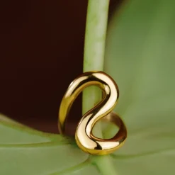 Coiled Ring Silber