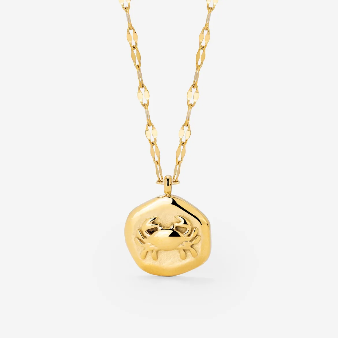 Crab Chaser Necklace Gold