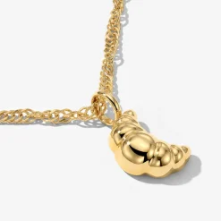 Croissant Necklace Gold
