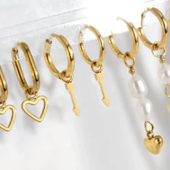 Cupid Arrow Hoopies Gold