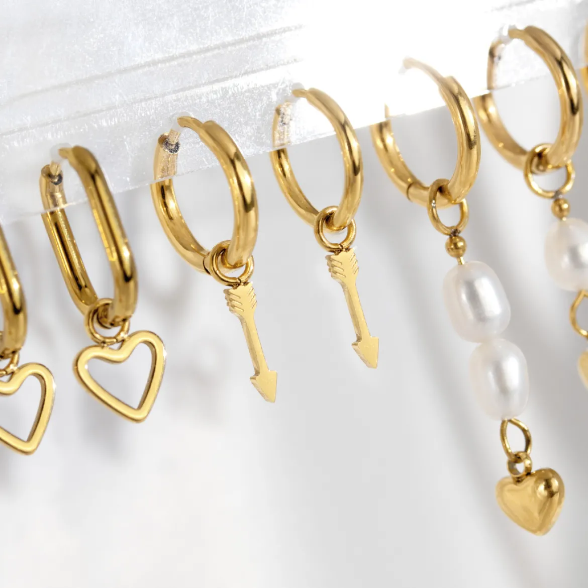 Cupid Arrow Hoopies Gold