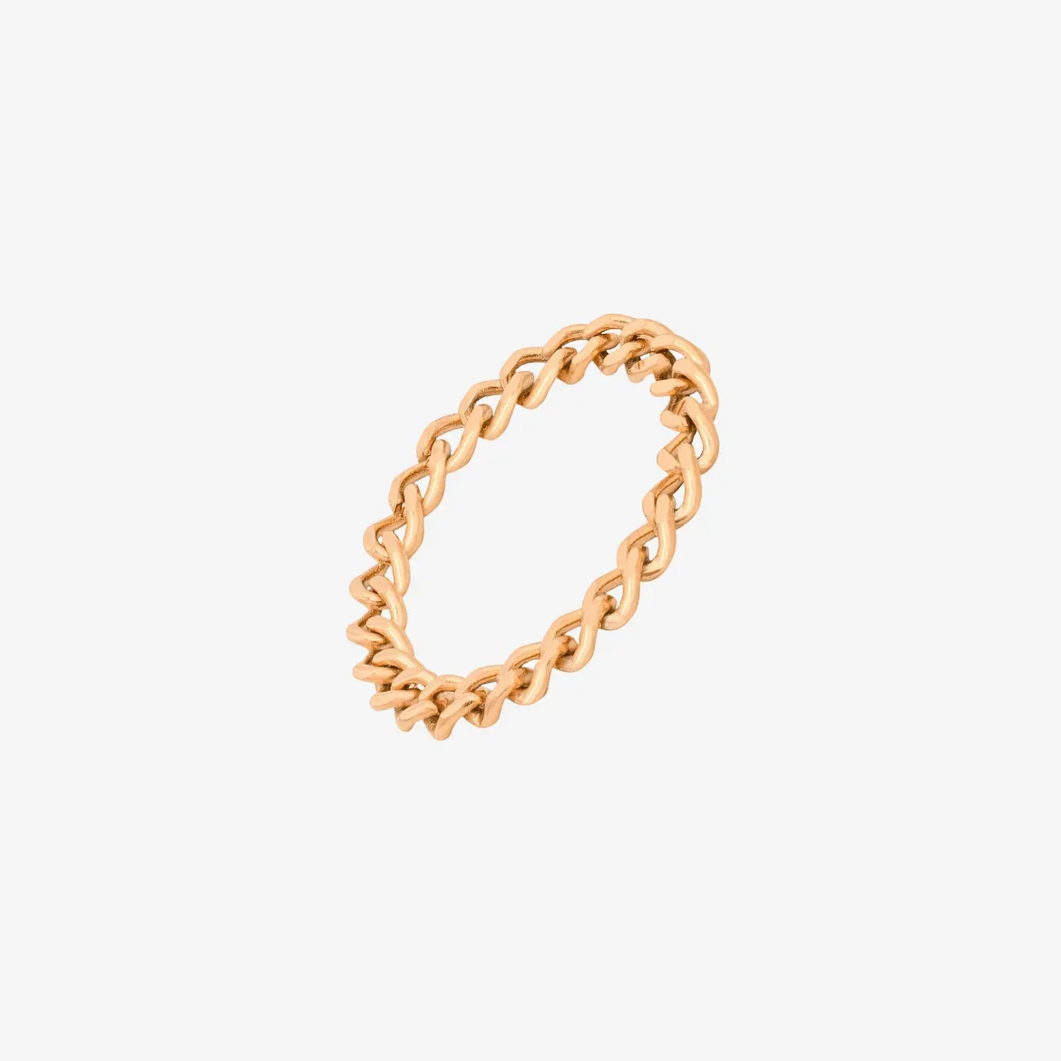 Curb Chain Ring Roségold