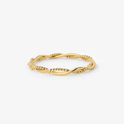 Curly Twist Ring Gold