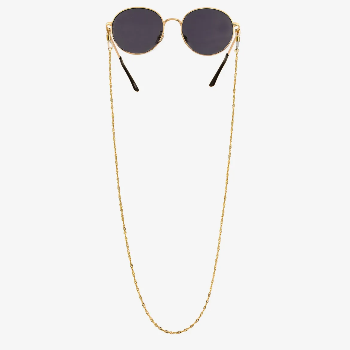 Curly Twist Sunglasses Chain Gold