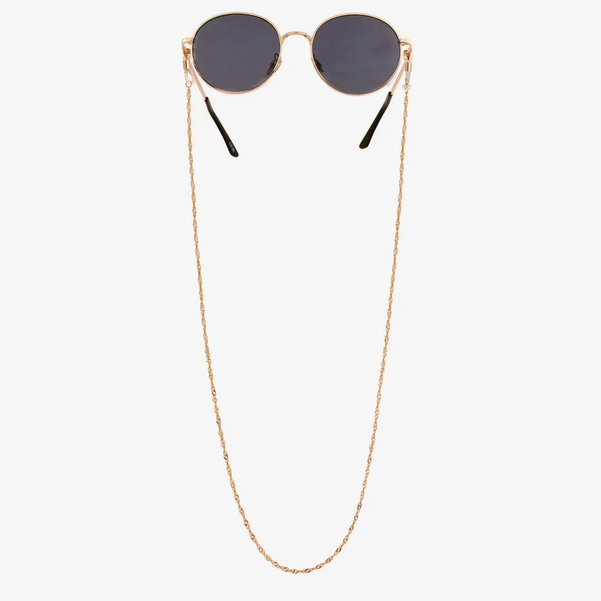 Curly Twist Sunglasses Chain Roségold