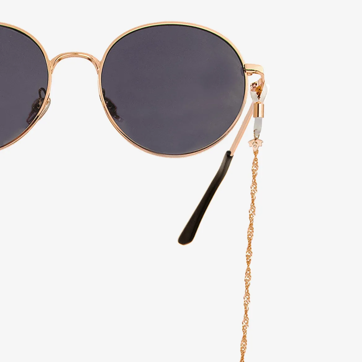 Curly Twist Sunglasses Chain Roségold