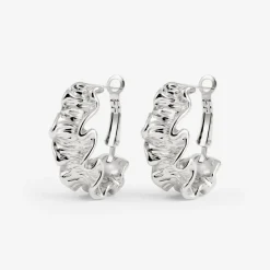 Cute Coral Hoops Silber