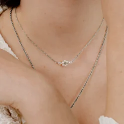 Daisy Choker Silber
