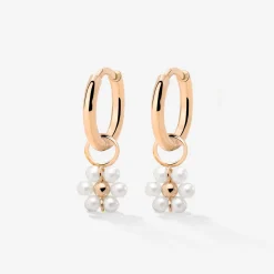 Daisy Hoop Set Small Roségold