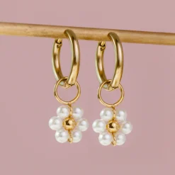 Daisy Hoop Set Small Roségold