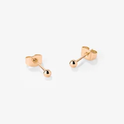 Delicate Bead Studs Roségold
