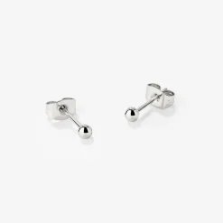Delicate Bead Studs Silber